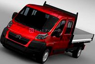 3D Model Citroen Jumper Crew Cab Truck 2009-2014 - 41612