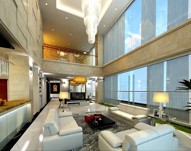 Picture of 3d model detail luxury penthouse