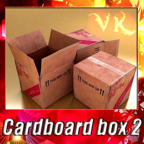 Photoreal Cardboard Box 2