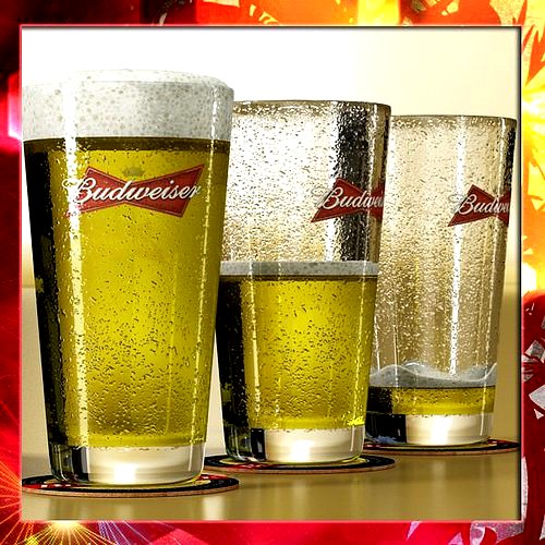 Budweiser Beer Glass