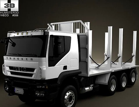 Iveco Trakker Log Truck 4-axis 2012