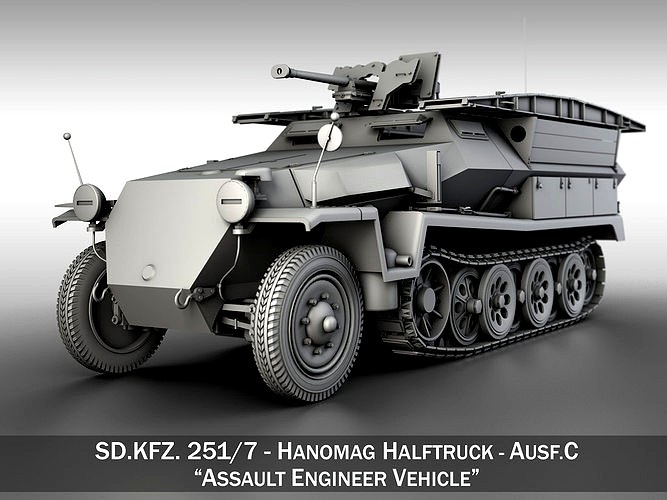 SD KFZ 251 7 Ausf C - Hanomag Pioneer Assault bridge