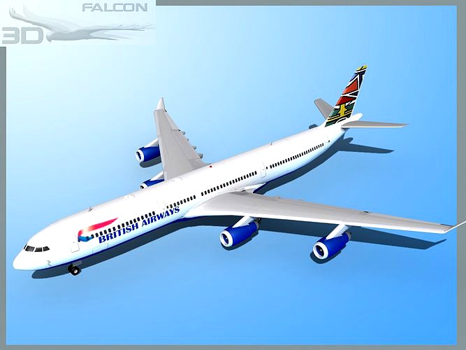 Falcon3D A340-600 British Airways