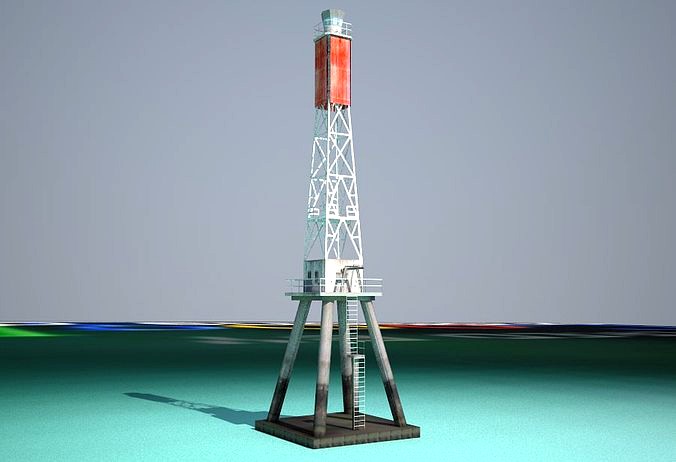The Creal Reef Lighthouse Low poly