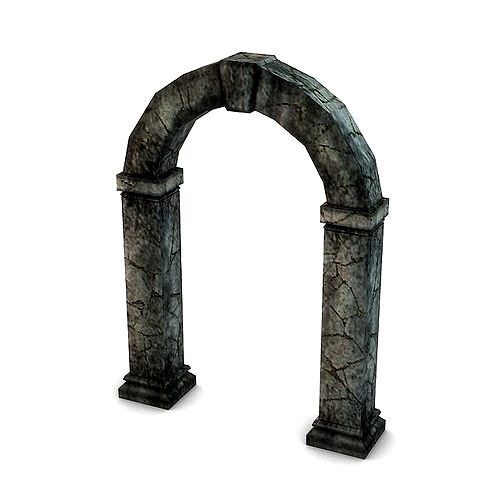 Ancient Stone Portal 3D Model