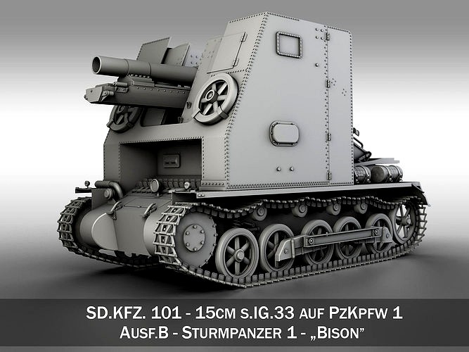 SD KFZ 101 PzKpfw 1 - Ausf B - Sturmpanzer 1 - Bison