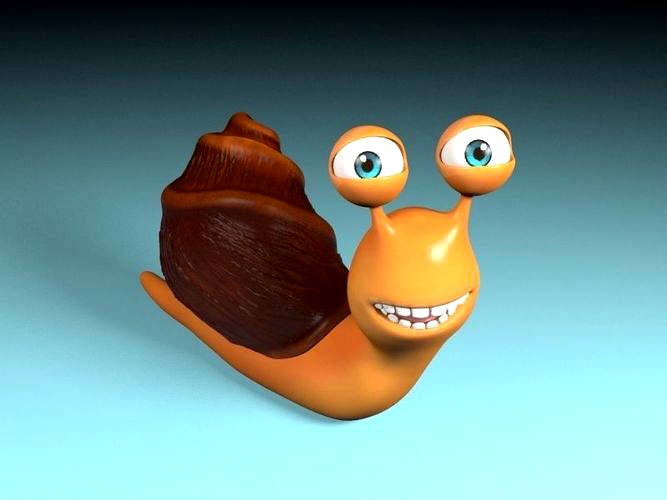 Cartoon snail