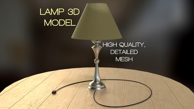 table lamp full including light-bulb and plug