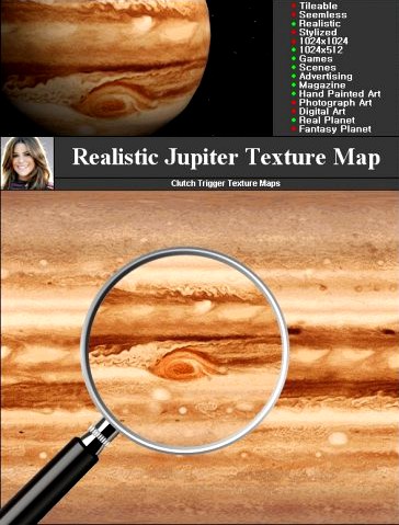 Jupiter Texture Map 3D Model