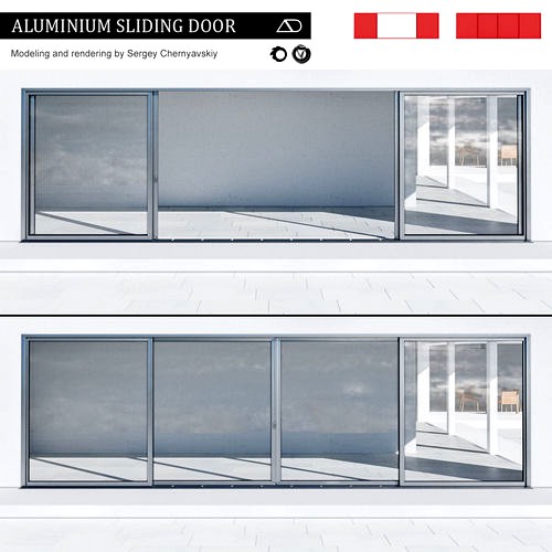 Aluminium sliding door