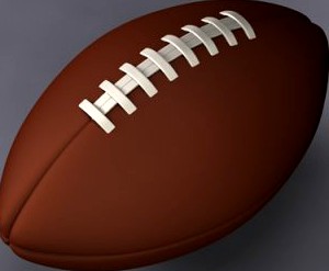 American Football 3D Model