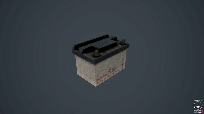 Car Battery 3D model