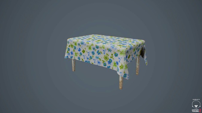 Old table 3D model