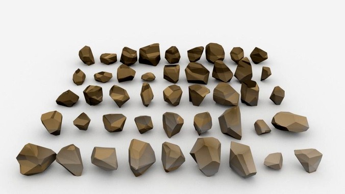 Lowpoly Stones - Set 1