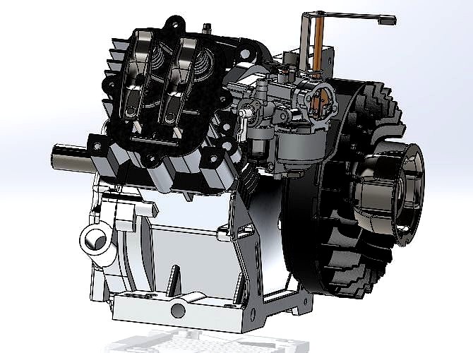 Single cylinder 4-stroke engine
