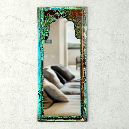 Vintage Wood Moorish Mirror
