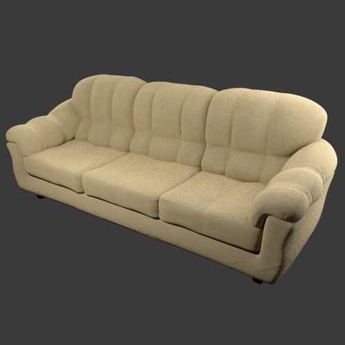 Couch - Tan Microfiber