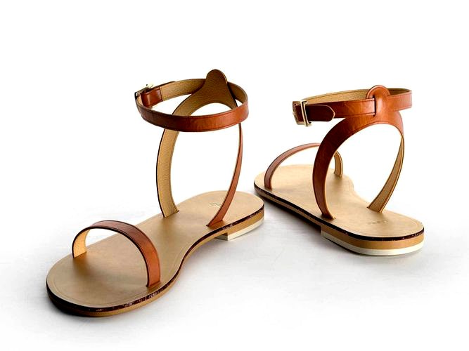 Finlay Leather Flat Sandals