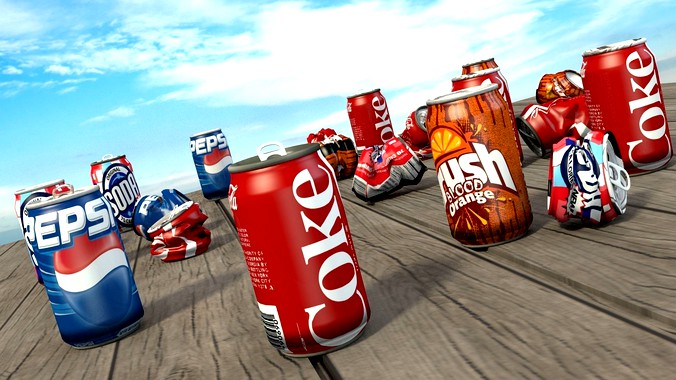 Soda Can Collection 3D model
