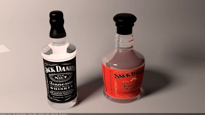 Liquor Bottle 3D model