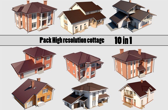 Pack High resolution cottage 10 in 1