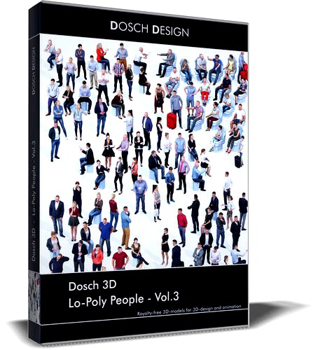 Dosch 3D - LoPoly People Vol 3