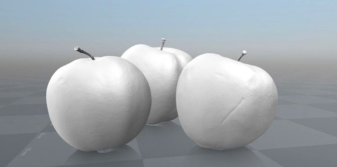 Ligol Apples - 3 pieces - laser scanned