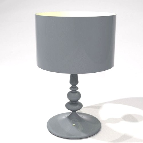 grey lacquer table lamp 46cm high