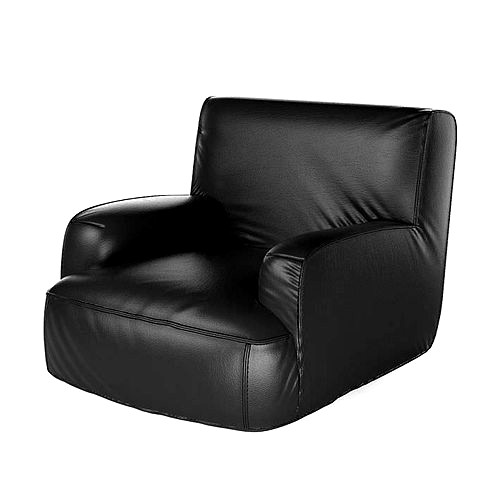 Black leather armchair 52 am121