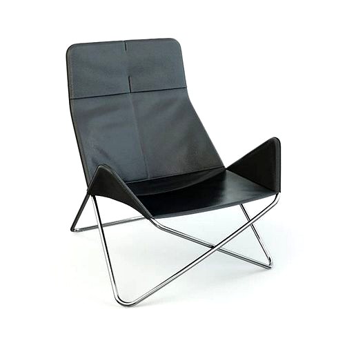 Black model lounge armchair 40 am125