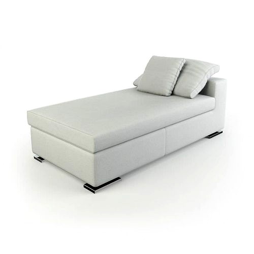White Sofa With Two Pillows