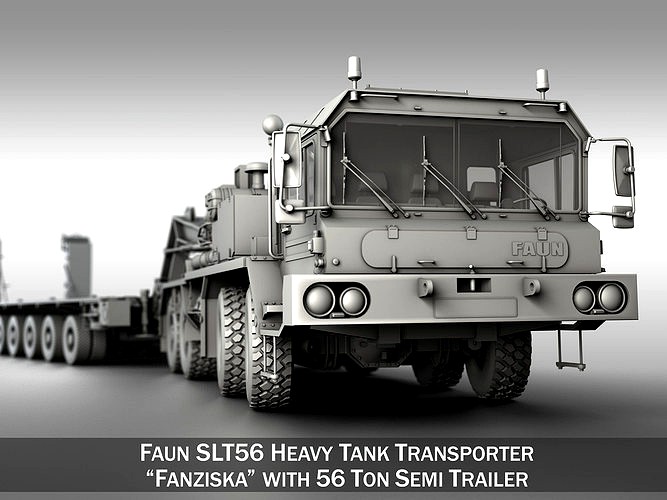 Faun STL-56 - Heavy Duty Tractor with 52t Semi-Trailer