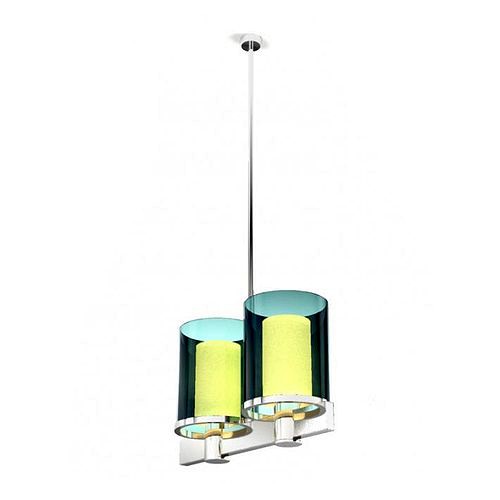 Contemporary Glass Hanging Lamp