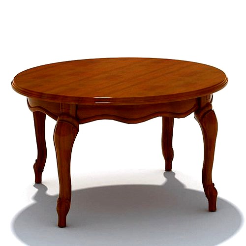 Round Vintage Wood Table