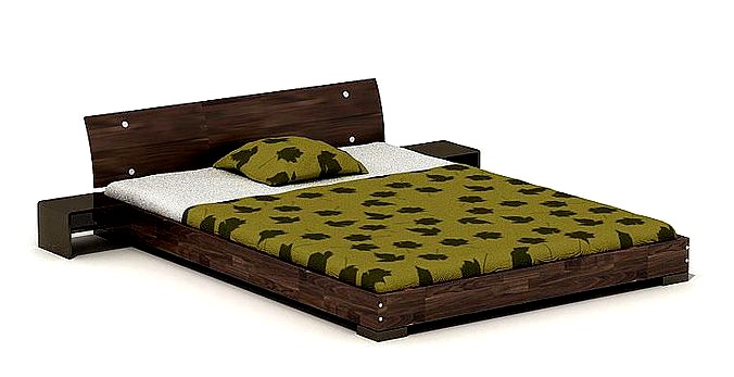 Wooden Framed Bed