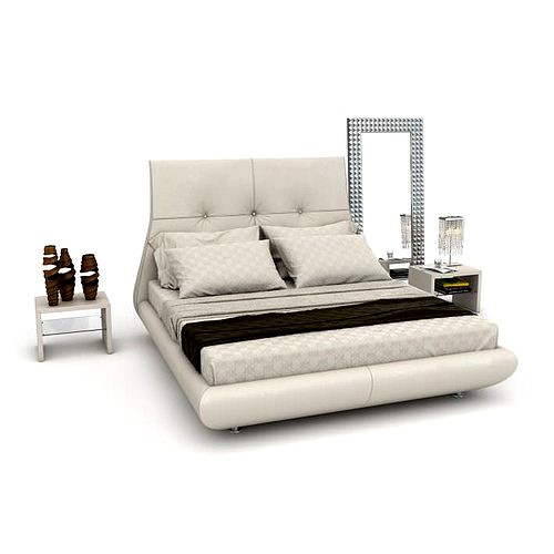 White Modern Bed