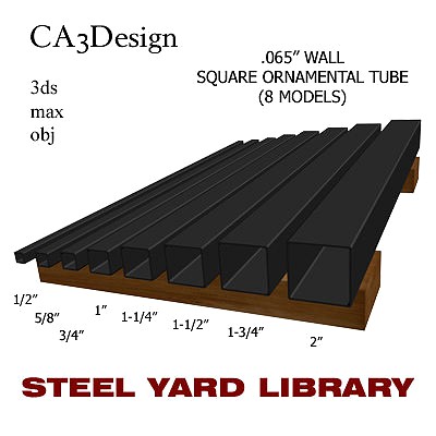 065in Wall Square Ornamental Tube