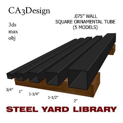 075in Wall Square Ornamental Tube