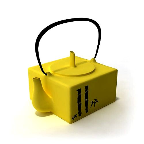Bright Yellow Teapot