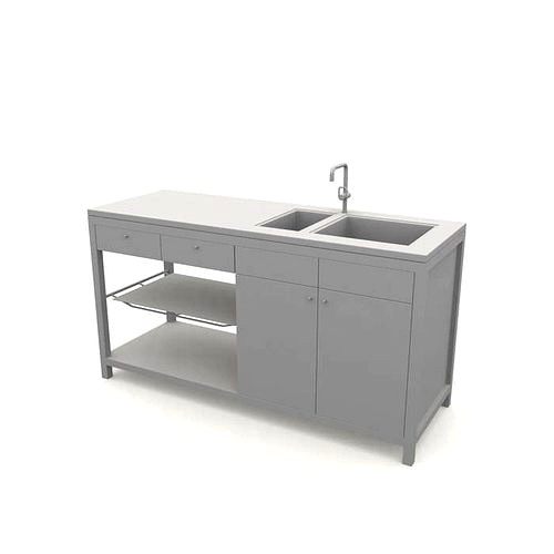 Kitchen Sink With Shelves