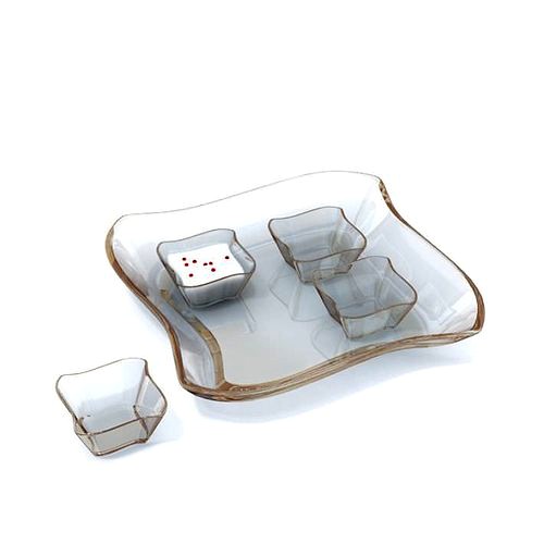 Modern Glass Dinner Dish Set