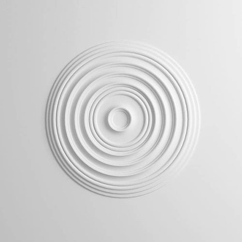 White Circular Wall Ornament