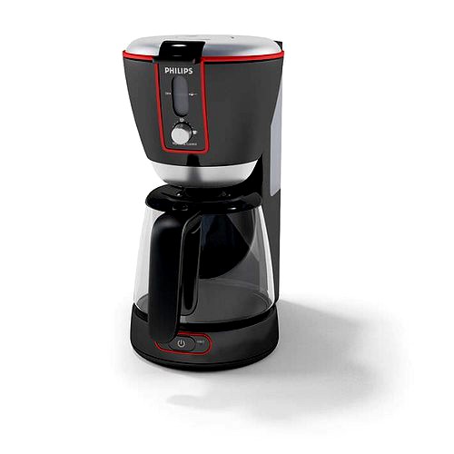 Modern Black Red Phillips Coffee Maker