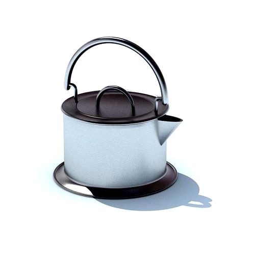 Modern Two Tone Metal Tea Kettle