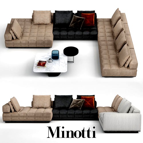 Lawrence sofa clan modular system by Minotti