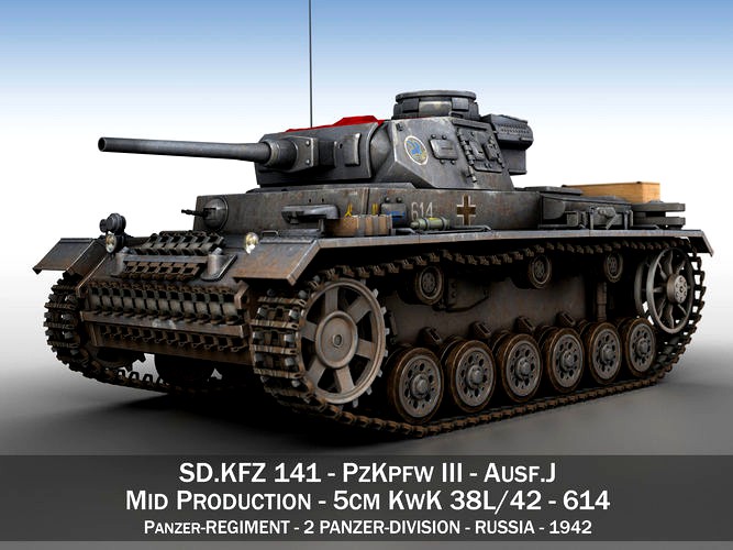 PzKpfw III - Panzer 3 - Ausf J - 614