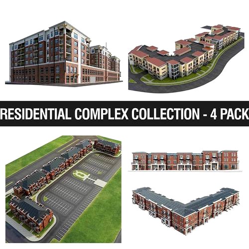 Residential Complex Collection - 4 Pack