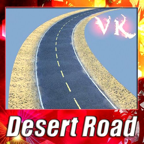 Realistic Desert Road High Resolution