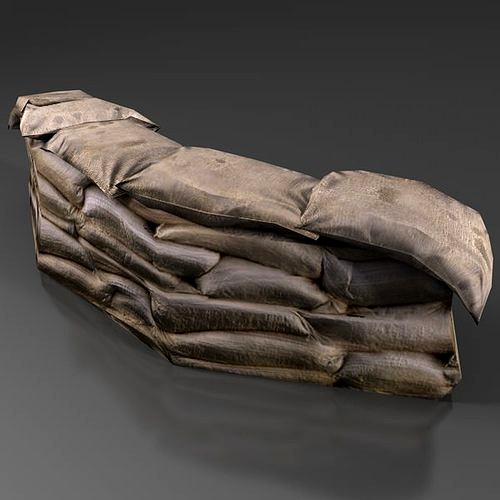 Low Poly Sandbags