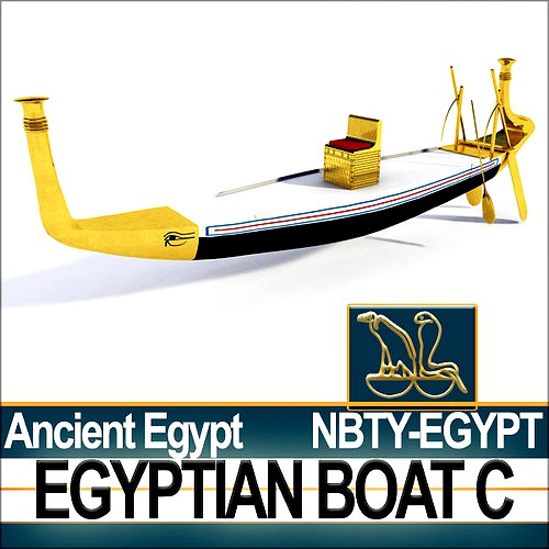 Ancient Egypt Rowboat C Pharaoh Royal Boat